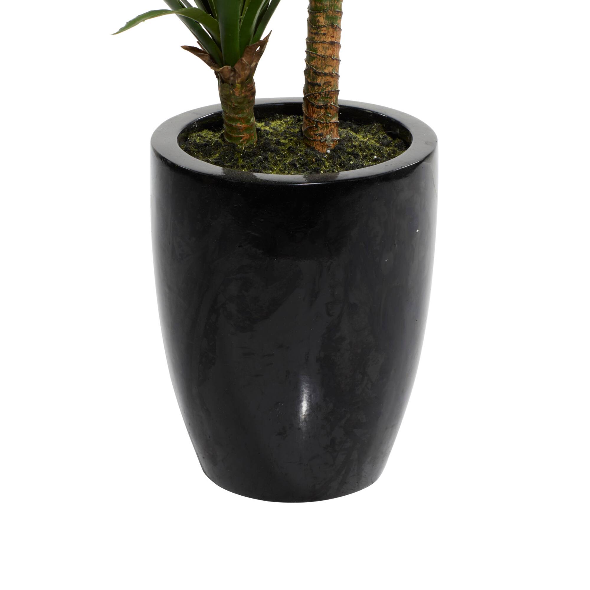 31" Black Contemporary Floral & Botanical Artificial Foliage